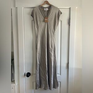Brand Bazar Silk Maxi Dress Champagne - OS